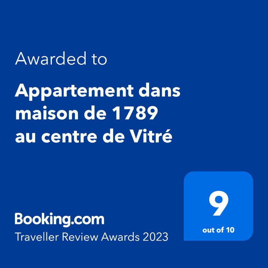 Appartement Dans Maison De 1789 Au Centre De Vitre Exteriér fotografie